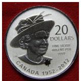 2012 $20 Canda Queen Diamond Jubilee Coin