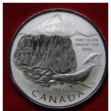 2013 $20 Canada "Iceburg and Whale" Silver Coin