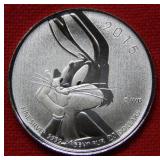 2015 $20 Canada Silver Bugs Bunny Coin