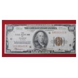 1929 $100 National Currency Note - Chicago, IL