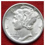 1943 D Mercury Silver Dime