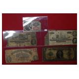 (5) 1800/1900 US and CSA Worn Notes