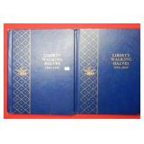 1916-1947 (2) Empty Hard Cover Walking Lib Albums