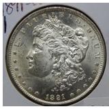 1891 CC Morgan Silver Dollar Coin