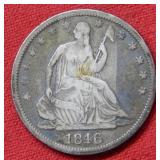 1846 O Seated Liberty Half Dollar Coin