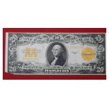 1922 $20 Gold Certificate - Large Size