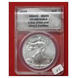 2015 Silver Eagle 1 oz ANACS MS69 First Strike