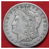 1904 S Morgan Silver Dollar Coin