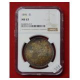 1896 Morgan Silver Dollar NGC MS63