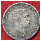 1883 Hawaii Silver Quarter