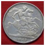 1889 Great Britain Silver Crown