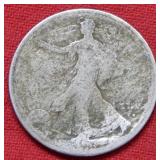 1916 D OBV Walking Liberty Half Dollar