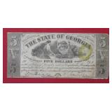 1864 Georgia $5 Note