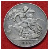1895 Great Britain Silver Crown