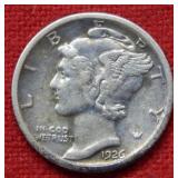 1926 S Mercury Silver Dime