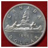 1956 Canada Silver Dollar