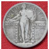 1920 S Standing Liberty Silver Quarter Coin