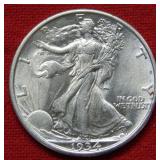 1934 Walking Liberty Silver Half Dollar Coin