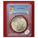 1926 Peace Silver Dollar PCGS MS62