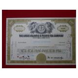 The Great Atlantic and Pacific Tea Co Stock Cert.