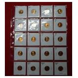 20 Proof Lincoln Cents Dated back to 1959
