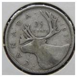 1937 Canada Silver Quarter