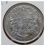 1947 Canada Silver Half Dollar C7 ND