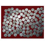 (100) Bulk Lot of 1943 Steel Cents
