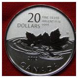 2012 $20 Farewell to the Penny Canada Silver Coin