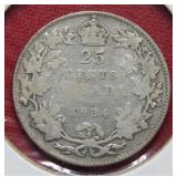 1934 Canada Silver Quarter