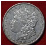 1891 CC Morgan Silver Dollar Coin