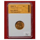 1940 S Lincoln Wheat Cent  ***