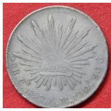 1892 Mexico 8 Reales Coin