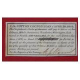 1863 CSA Bond Coupon