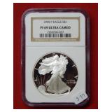 1995 P Silver Ealge NGC PF69 Ultra Cameo
