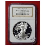 1998 P Silver Eagle NGC PF69 Ultra Cameo