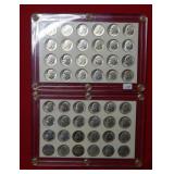 Complete Set of Silver Roosevelt Dimes 46-64
