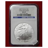 2007 Silver Eagle NGC MS69 Early Release