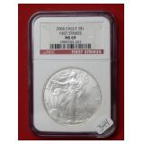 2006 Silver Eagle NGC MS69 First Strike