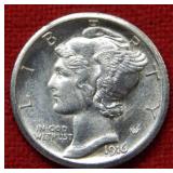 1916 S Mercury Silver Dime