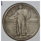 1921 Standing Liberty Silver Quarter