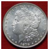 1878 Morgan Silver Dollar 8 Tail Feather Variety