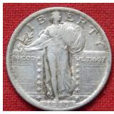 1917 Standing Liberty Silver Quarter Type II