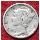 1918 S Mercury Silver Dime