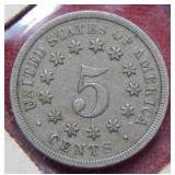 1868 Shield Nickel