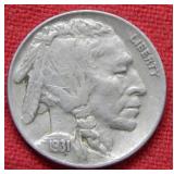 1931 S Buffalo Nickel