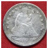 1873 Seated Liberty Quarter - With Arrows