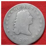 1795 Flowing Hair Silver Dollar