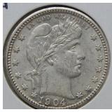 1904 Barber Quarter