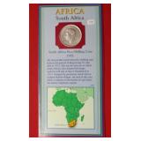 1952 South Africa Five Shillings with Info Card